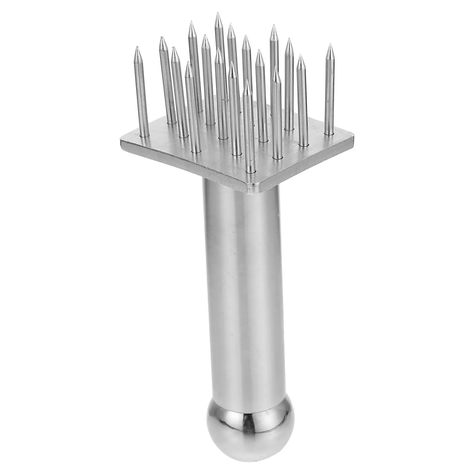 

Stainless Steel Meat Tenderizer Needles Multi Purpose Kitchen Tool for Beef Pork Poultry Fish Tenderizing Pounder Safe Handle