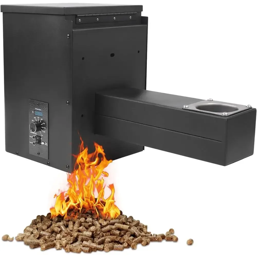 

Комплект для сборки пеллетного гриля-коптильни с электрическим управлением, тип с ручкой, с цифровым контроллером температуры