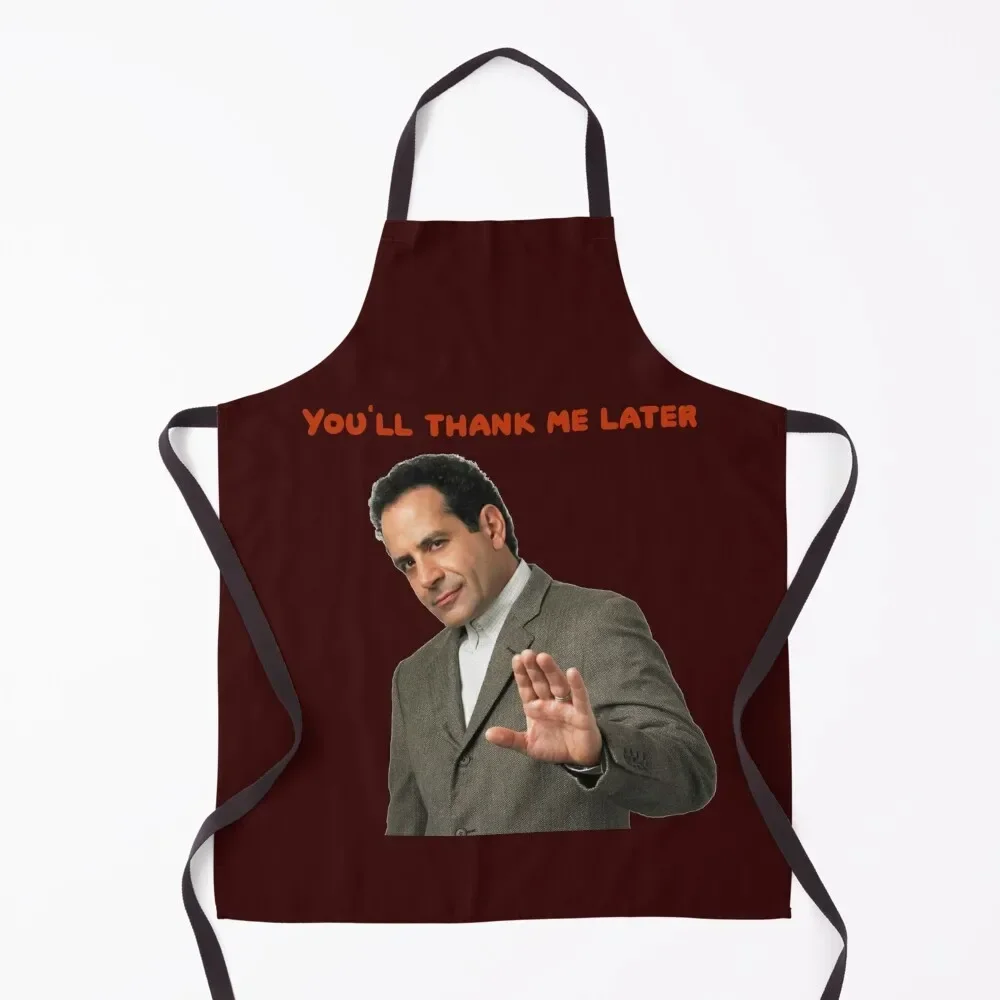 Monk: You'll thank me later , funny T-shirts and accessories Apron All For Kitchen And Home men's barbecue Apron