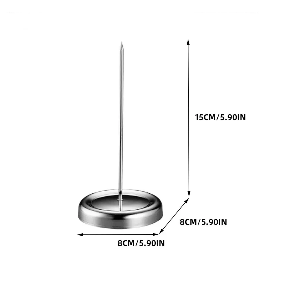 Receipt Spike Stainless Steel Bill Holder Metal Rod Organizer for Restaurant Office Desk Counter
