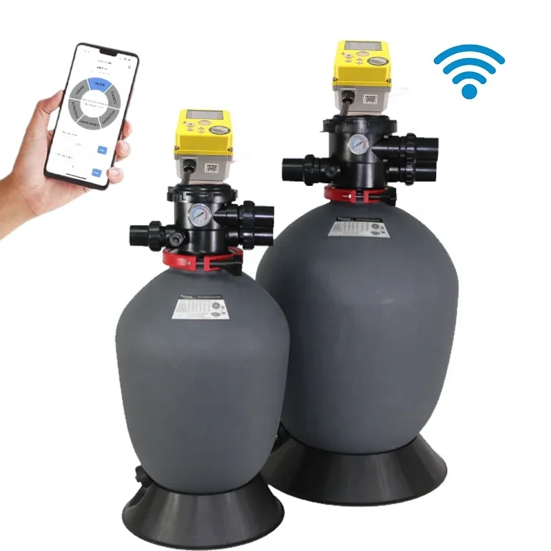 Fully automatic WiFi control swimming pool filter system Automatic backwash sand filter