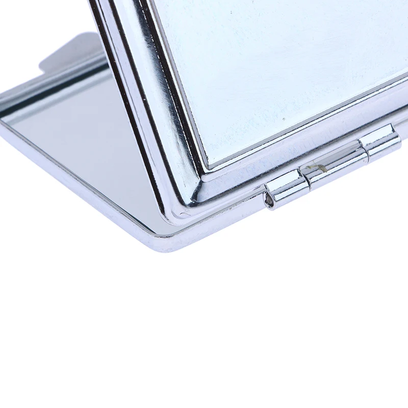 丸型、ハート型、楕円形、正方形の両面化粧鏡、金属製折りたたみキーホルダー、ミニメイクアップミラー