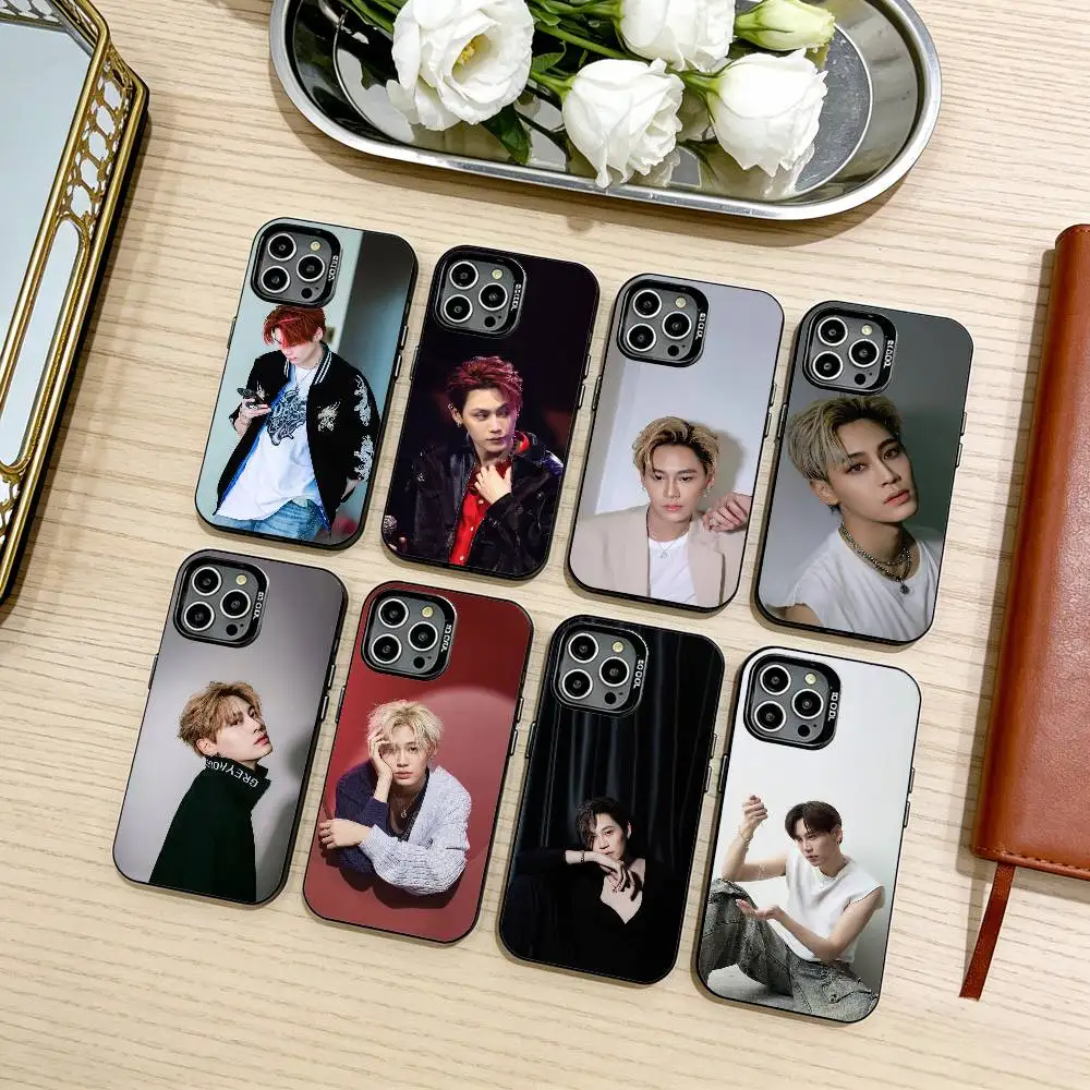 

B-Boun N-Noppanut Guntachai Phone Case For iPhone17,16,15,14,13,12,11 Plus,Pro Max Black Candy silver phone case