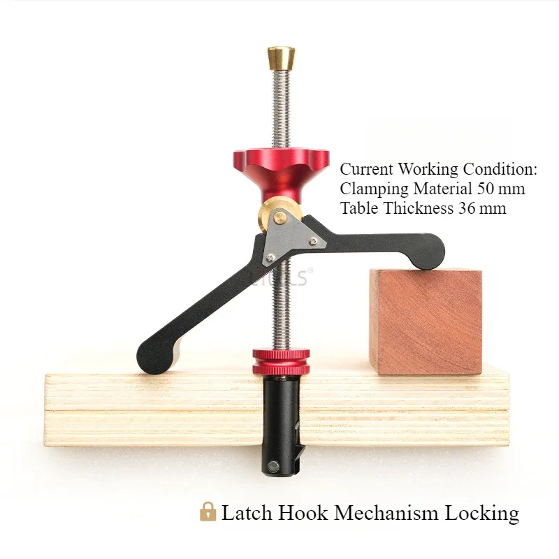 Woodworking Table Hold Down Clamp Desktop Material Presser Quick Acting Hold Down Tools Adjustable Horizontal Fixture Clamping
