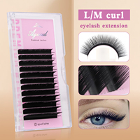 AGUUD All Size C/CC/D/DD/L/L+/LC/LD/LU/M Curl False Mink Eyelash Extension Natural Soft Normal Fanning Individual Lashes Makeup