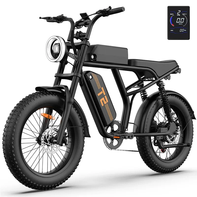 

Overseas Warehouse 7 Speed Rechargeable Lithium Battery 20inch Fat Tire LCD Display Electric Ebike Brushless Motor 500W 95-105km