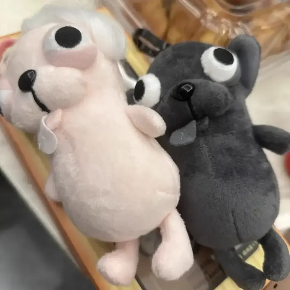 Grappige Chihuahua knuffel sleutelhanger puppy huisdier gevulde Chihuahua pop raar schattig realistisch pluche Chihuahua partij verjaardagscadeau