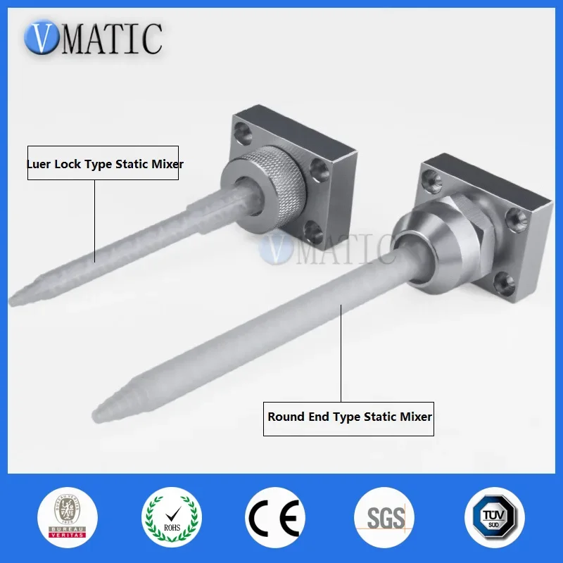 AB Glue Adhesive Mixing Ratio 1:1 Dispensing Pneumatic Valve Head Adapter Static Mixer Tee Connector Fitting Adapter