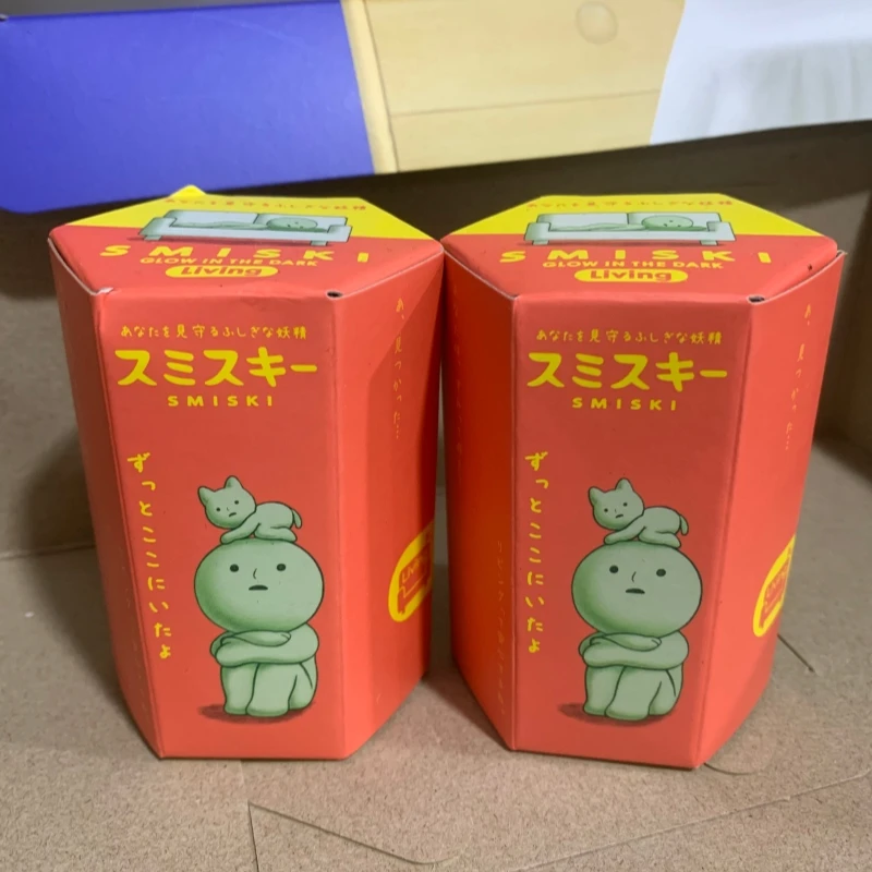 

Горячая распродажа: фигурки Sonny Angel Smiski Living Series Mystery Blind Box, милые светящиеся в темноте зеленые игрушки для рабочего стола, подарки на день рождения.