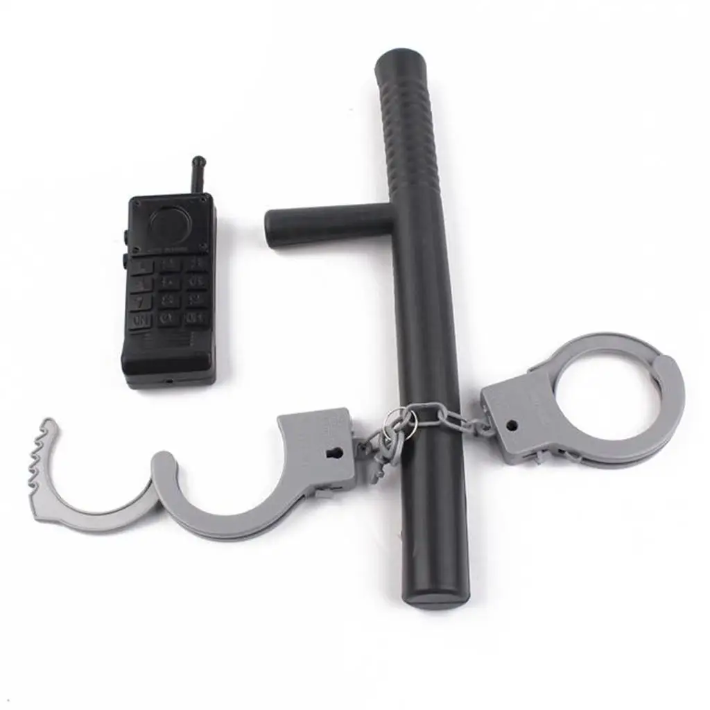 

Plastic Cop Officer Policeman Set Costume Developmental Toys Drama Cosplay