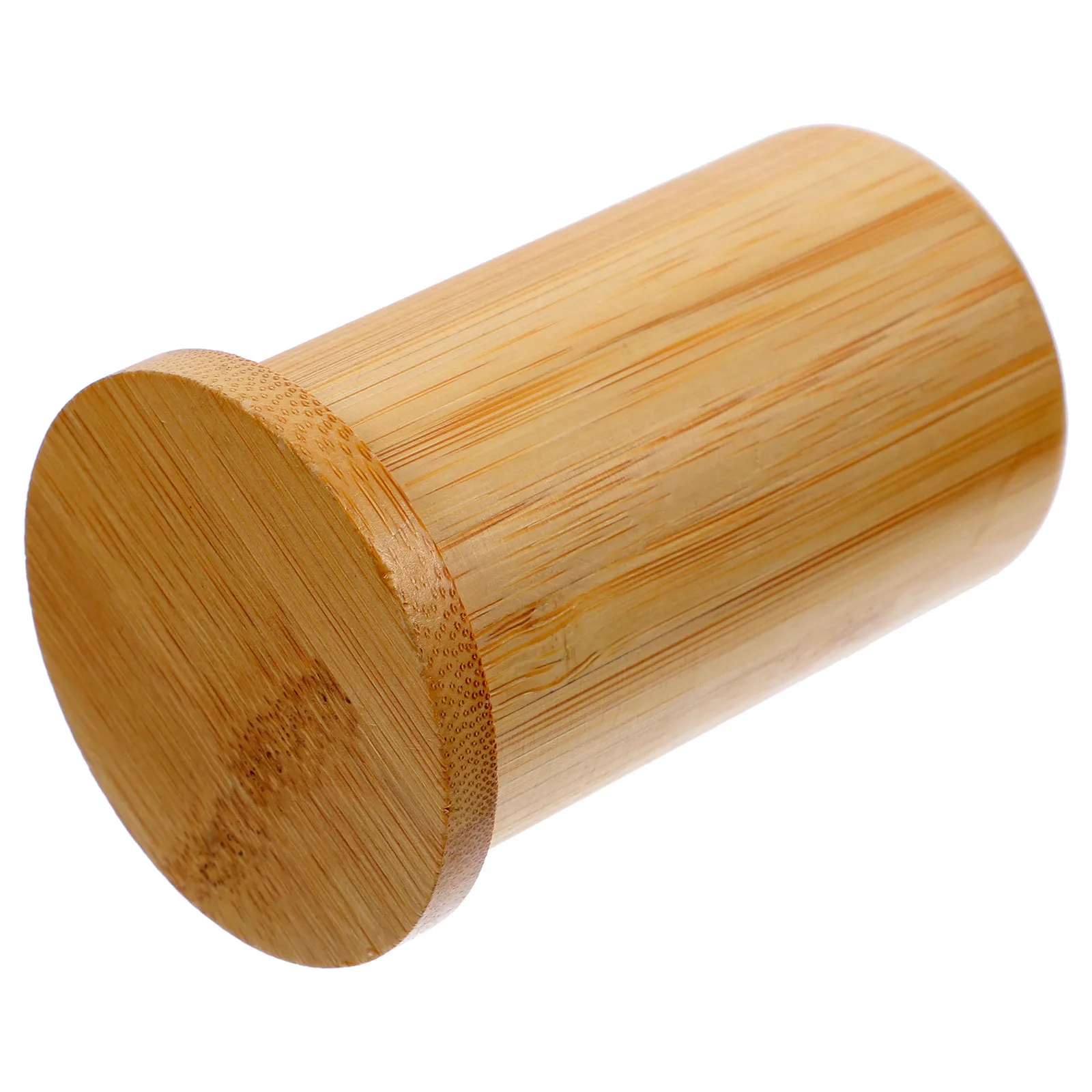 

Beech Wood Toothpick Holder Natural Wooden Grain Hand-Polished Surface Carving Table Accessory for Home Dining