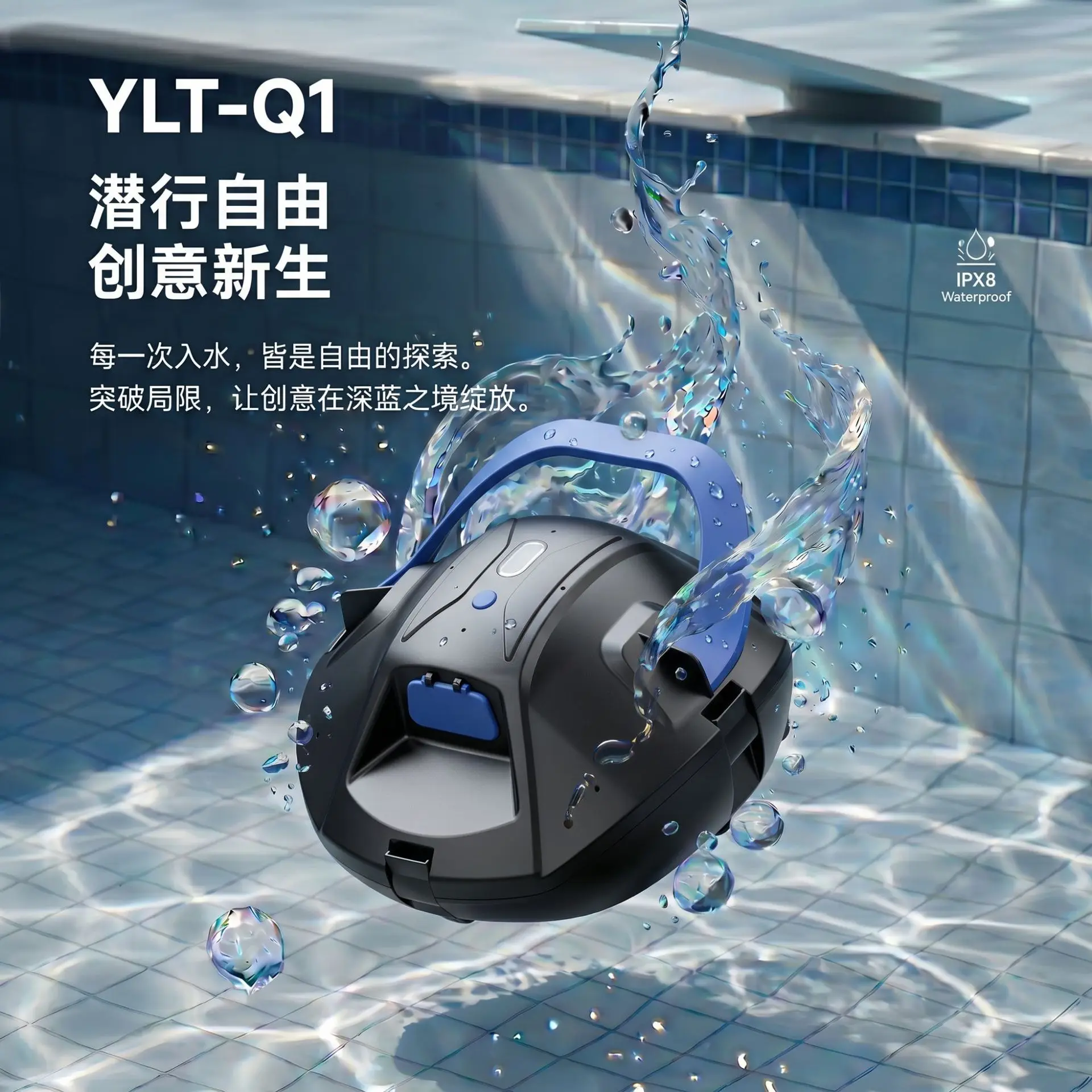 Cordless Robot Pool Cleaner Powerful Suction Hydrodynamic Intelligent Route Planning Optimized Runtime Auto Pool Vacuum