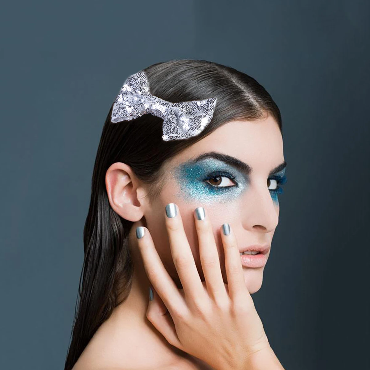 

3pcs Hair Clips Sequin Bowknot Pins Girls Hairpin Grips Kids Hairstyle Accessories Non Fading Practical Gifts Christmas Party