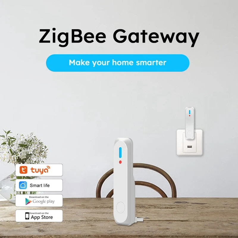 Zigbee Tuya 3.0 USB Hub Gateway pintar nirkabel, Remote Koneksi Zigbee untuk pekerjaan rumah pintar