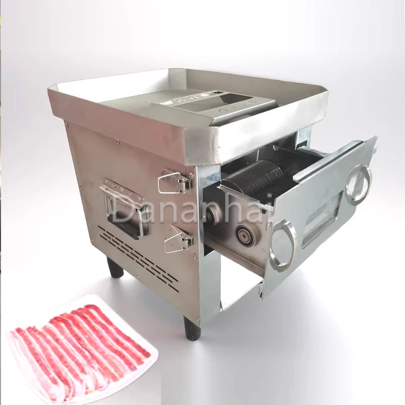 Commercial Electric Meat Cutter Drawer Type Stainless Steel Vegetable Shredder 110-220V for Kitchen Use