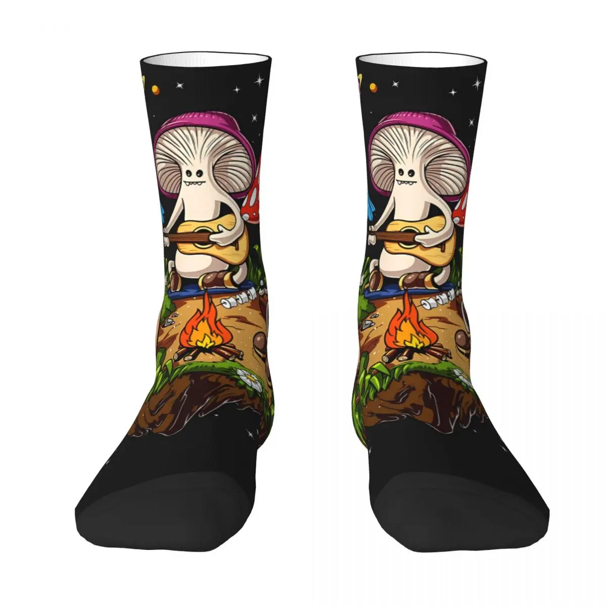 Miracle Mushroom Sock Printed Man Polyester