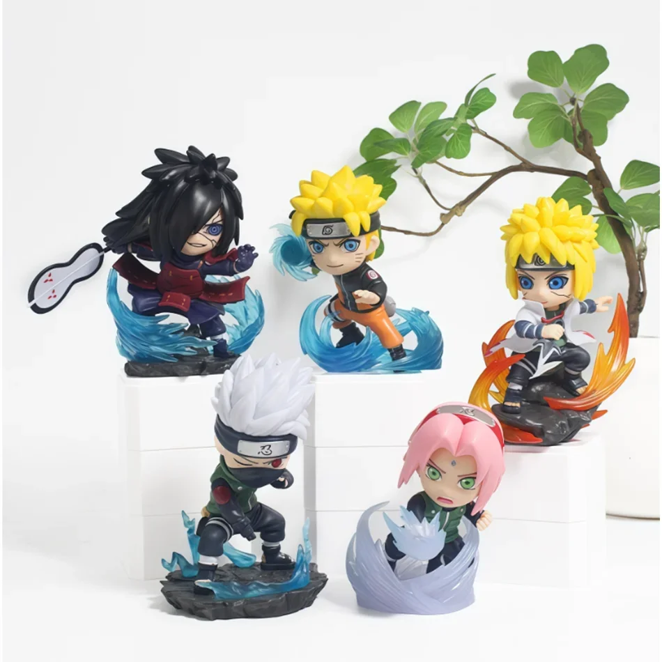 Blind Box Naruto Action Figure Set Q Version PVC Anime Figurines Uzumaki Sasuke Itachi Kakashi Collection Model Desktop Gift view 4