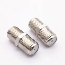 All Copper Inch Short F-head Double Pass Straight Through Cable TV Cable Joint Project F-head Extender F-Female To F-Female Ante