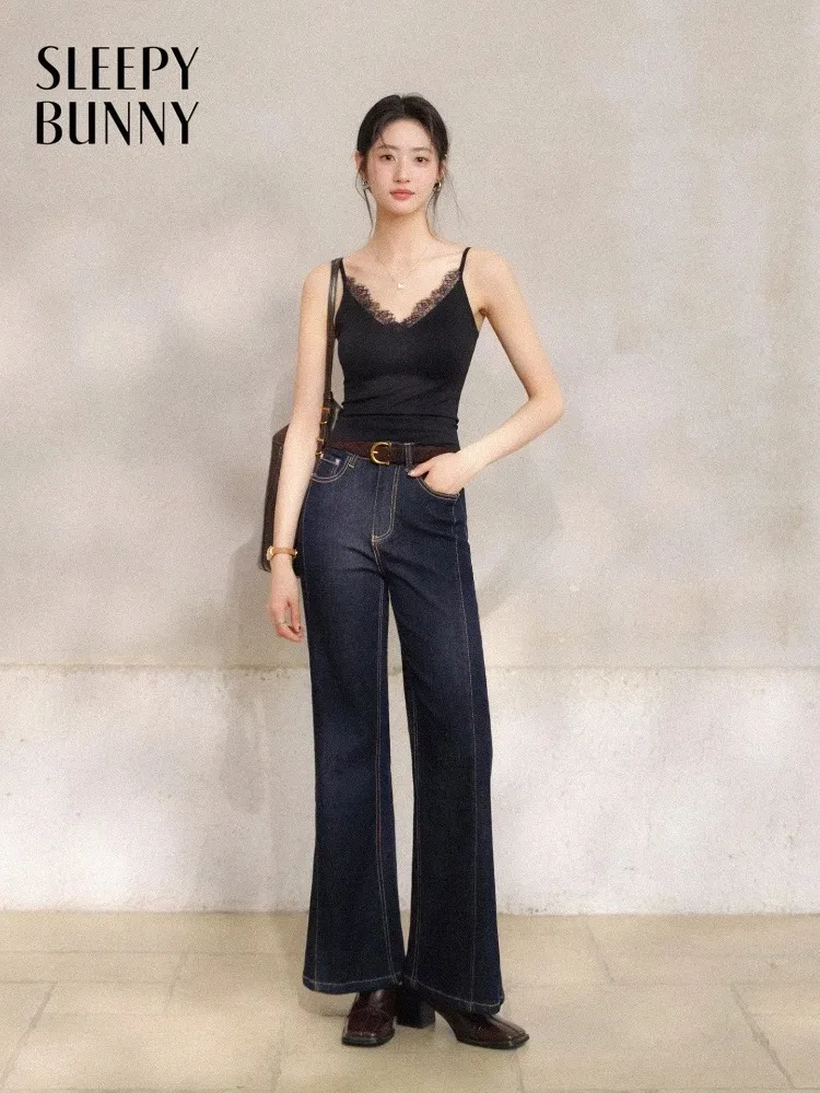 

Women Vintage High Waist Bootcut Jeans Wide Leg Denim Trousers Slim Fit Flare Pants Retro Style Spring Casual Long Pants Lady