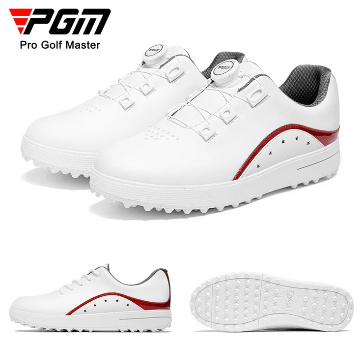 PGM Golf Shoes Women's Microfiber Rubber Waterproof Casual Sports Shoes Non-slip Comfortable Golf Sneakers XZ310