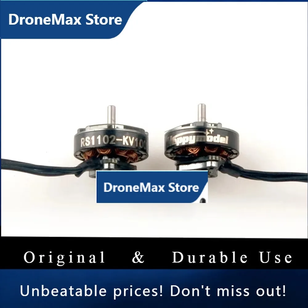 DroMa4PCS Happymodel RS1102 1102 10000KV 13500KV 2S Brushless Motor 1.5mm Shaft For Mobula7 O4 Micro FPV Racing Drone RC Access