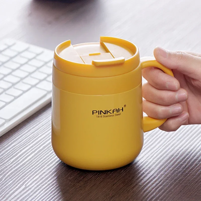 Pinkah Coffee Thermo Mug 350ml 460ml Office Vacuum Flasks Home Thermos Cup with Handle Insulated Gift Mug Keeps Drinks Hot - view 4