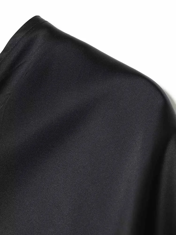 Estilo europeu e americano outono e inverno novo design de roupas femininas elegantes e simples capa de camisa solta e versátil