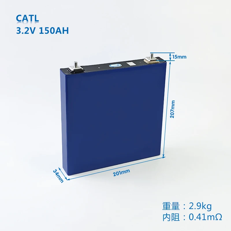 

Brand New 4pcs Catl LiFePO4 3.2V 150AH Grade A+ Lithium ion rechargeable Battery diy12v 48v 72v for Solar panel Storage System