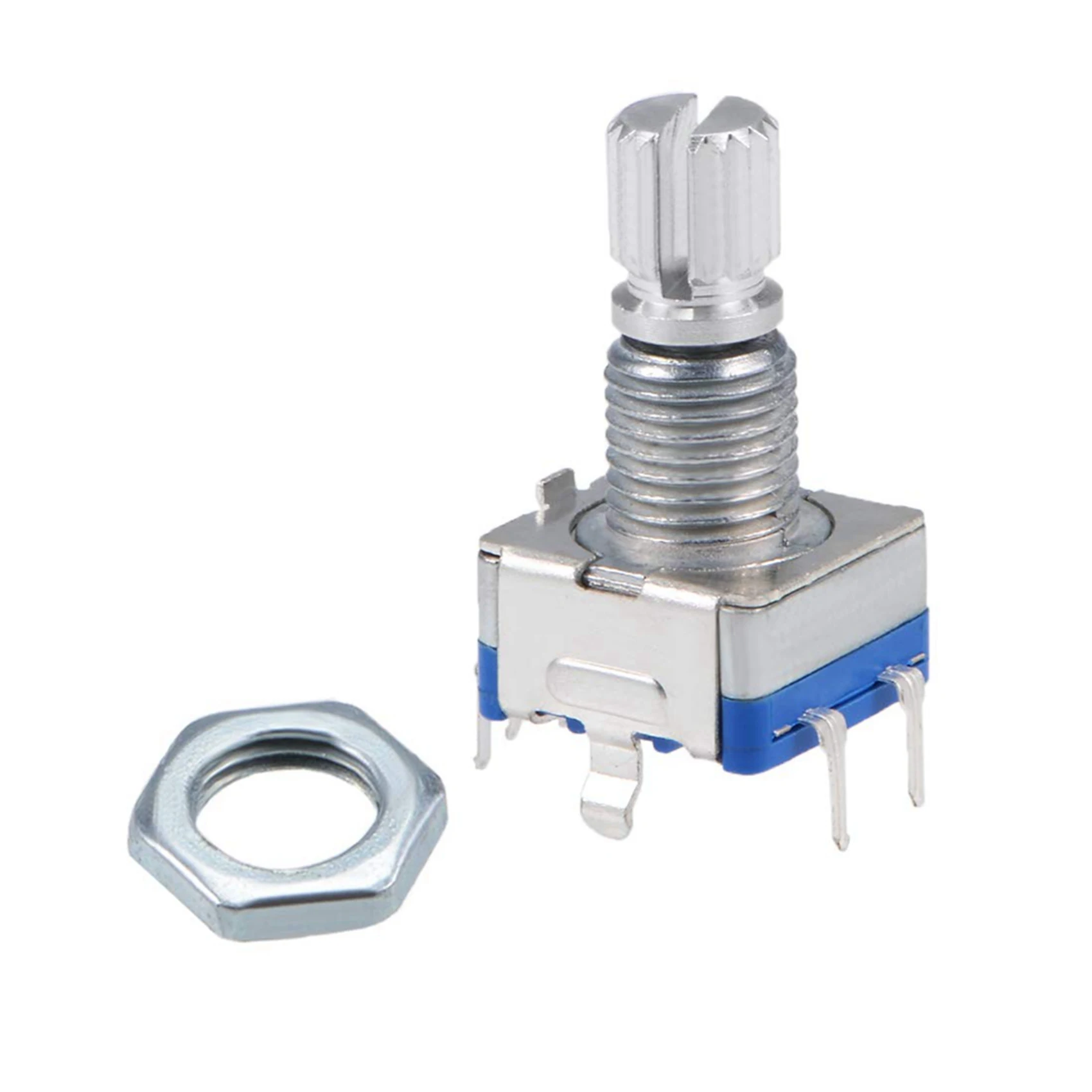 ABGE-360 Degree Rotary Encoder Code Switch Digital Potentiometer EC11 5 Pins 15Mm Shaft 20Pcs