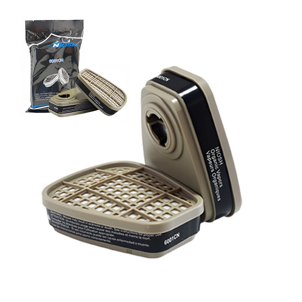 Organic 6001 Respirator Cartridge 5N11 Cotton Filter 501 Set Replace For 3m Gas Mask 6200/6800/7502 Painting Mask Accessories
