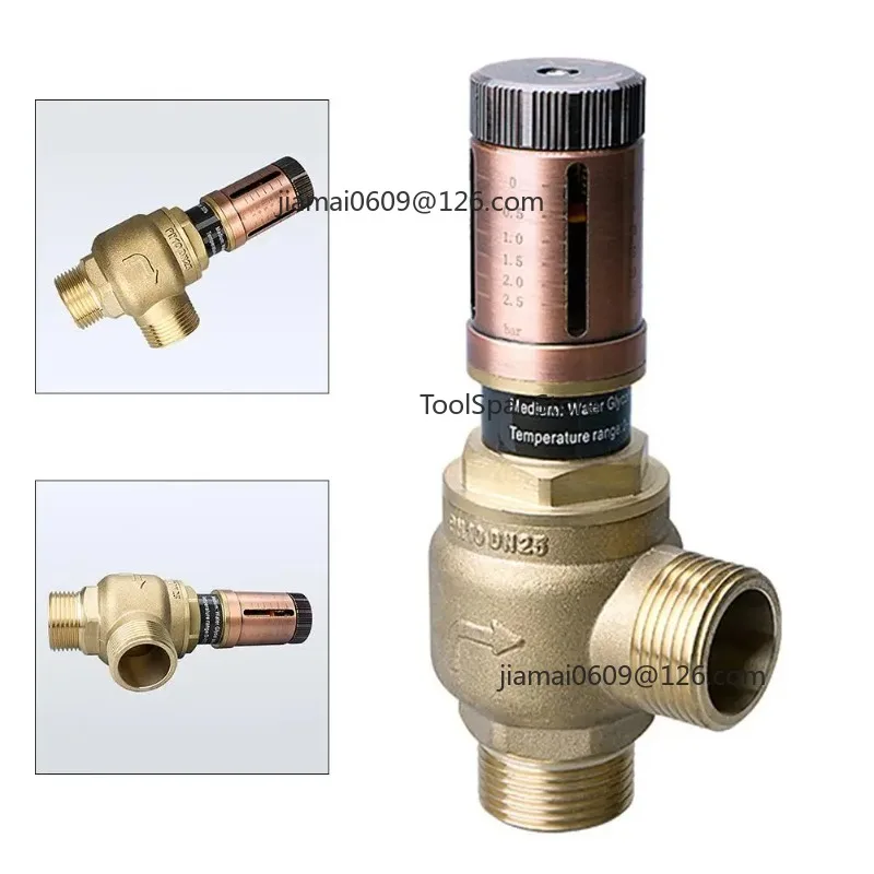Differential Bypass Valve Adjustable, Pressure Balance for HVAC/Underfloor Heating System