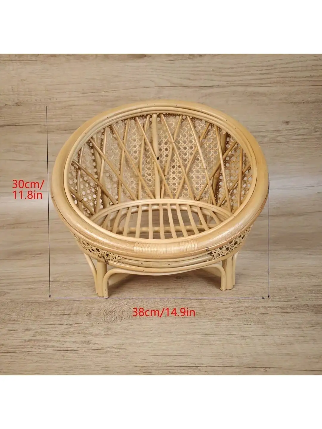 Baby Sofa Newborn Photography Props Handmade Vintage Rattan Chair Baby Bed Girl Boy Photo Prop Bench Newborn Photo Posing Props