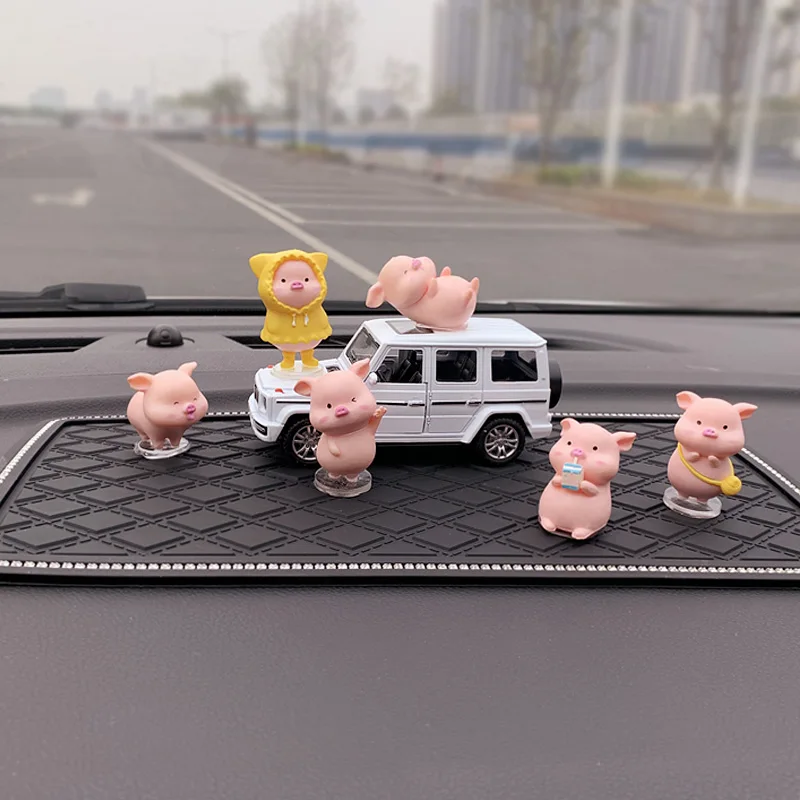 Cute Doll Piggy Car Decoration Female Car Interior Car Perfume Air Freshener Car Accessories for Girlfriend Birthday Gift