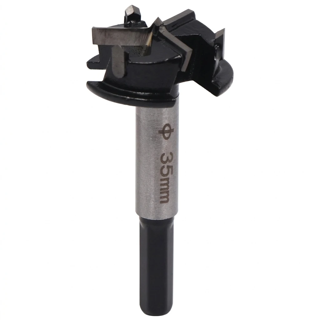 Cabinet Hinge Drill Bit 35mm Hole Saw Cutter for Furniture Assembly Woodworking Alloy Steel Tool with Adjustable Stop