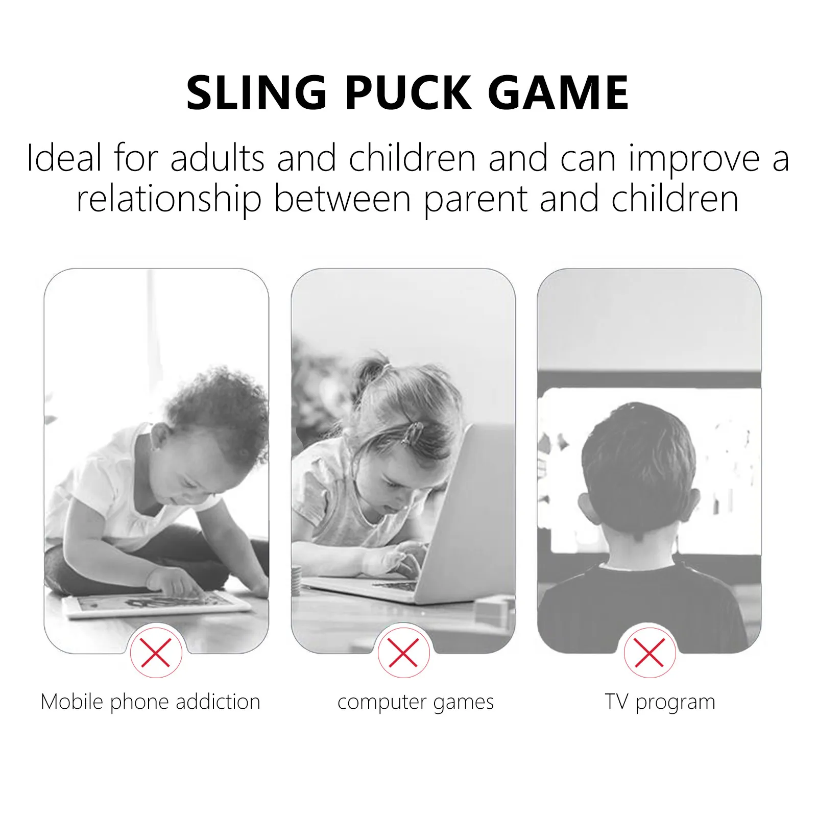 

1Set Family Interactive Sling Puck Game Lightweight Fast Catapult Board Game for Indoor Outdoor Party Fun Tabletop Games