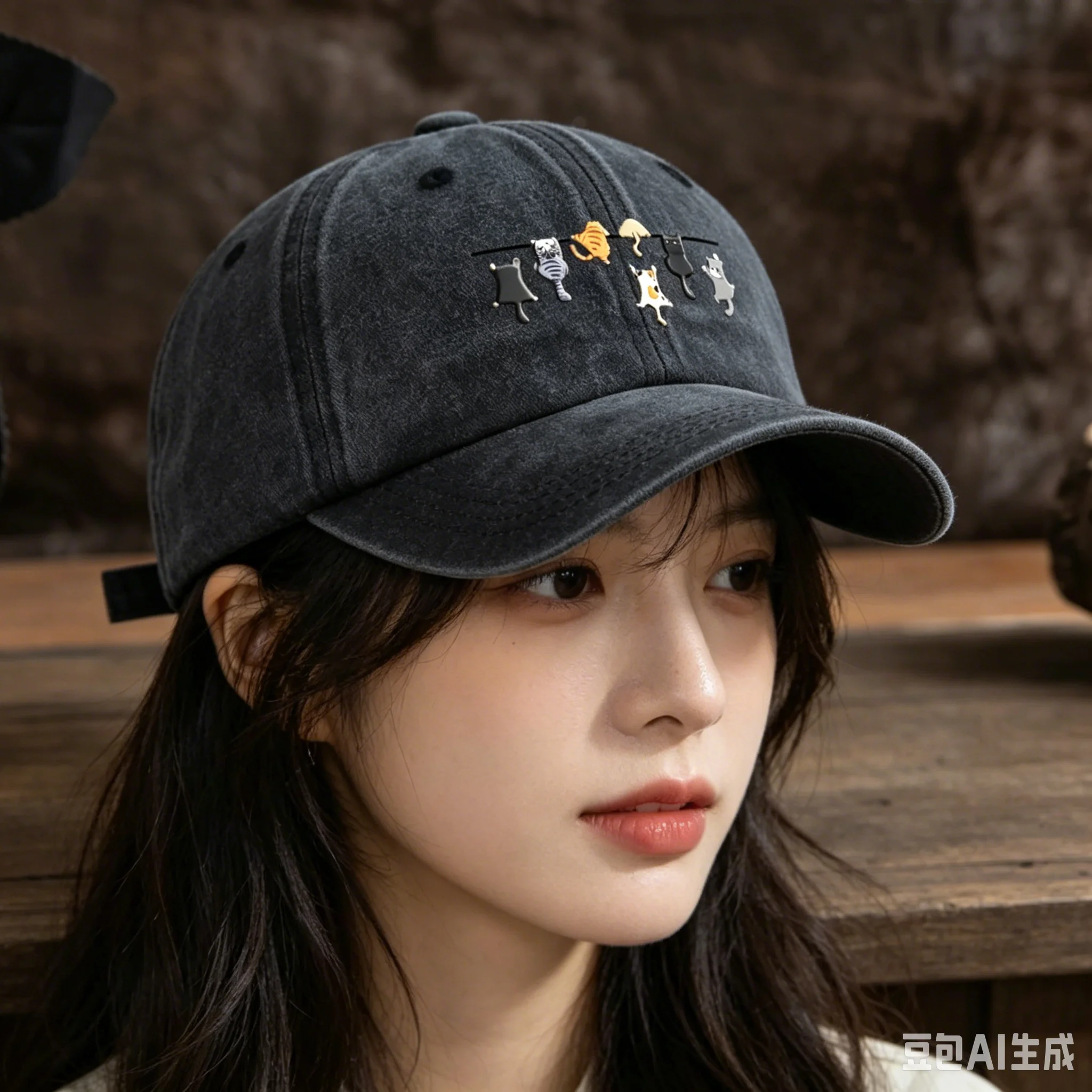 

2026 Vintage Baseball Cap Cute Hanging Small Animal Graphic Printed Soft Dad Hat Sun Hat for Women Street Casual Outfit Kids