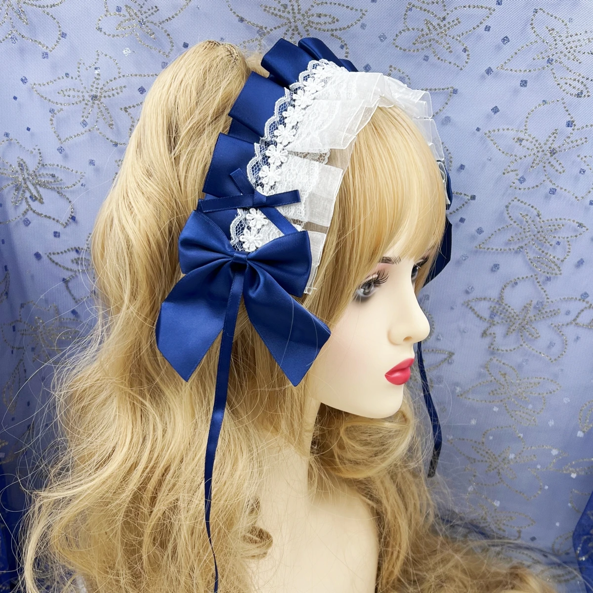 2026 Lieblicher Süßer Haarreif Anime Maid Cosplay Stirnband Lolita Spitzenblumen-Kopfschmuck Haaraccessoire Handgefertigt Dropshipping