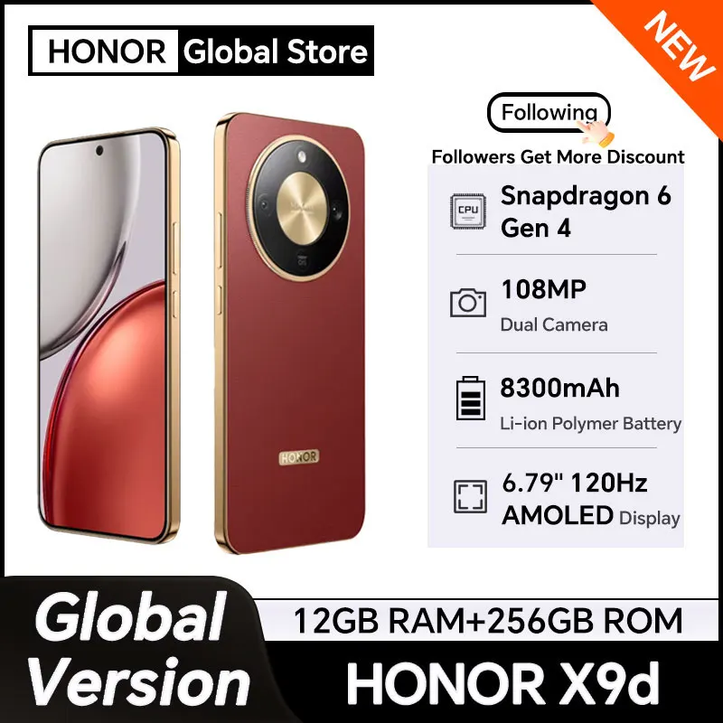 【Pre-sale】Released on October 24th HONOR X9d Global Version 5G Smartphone 6.79