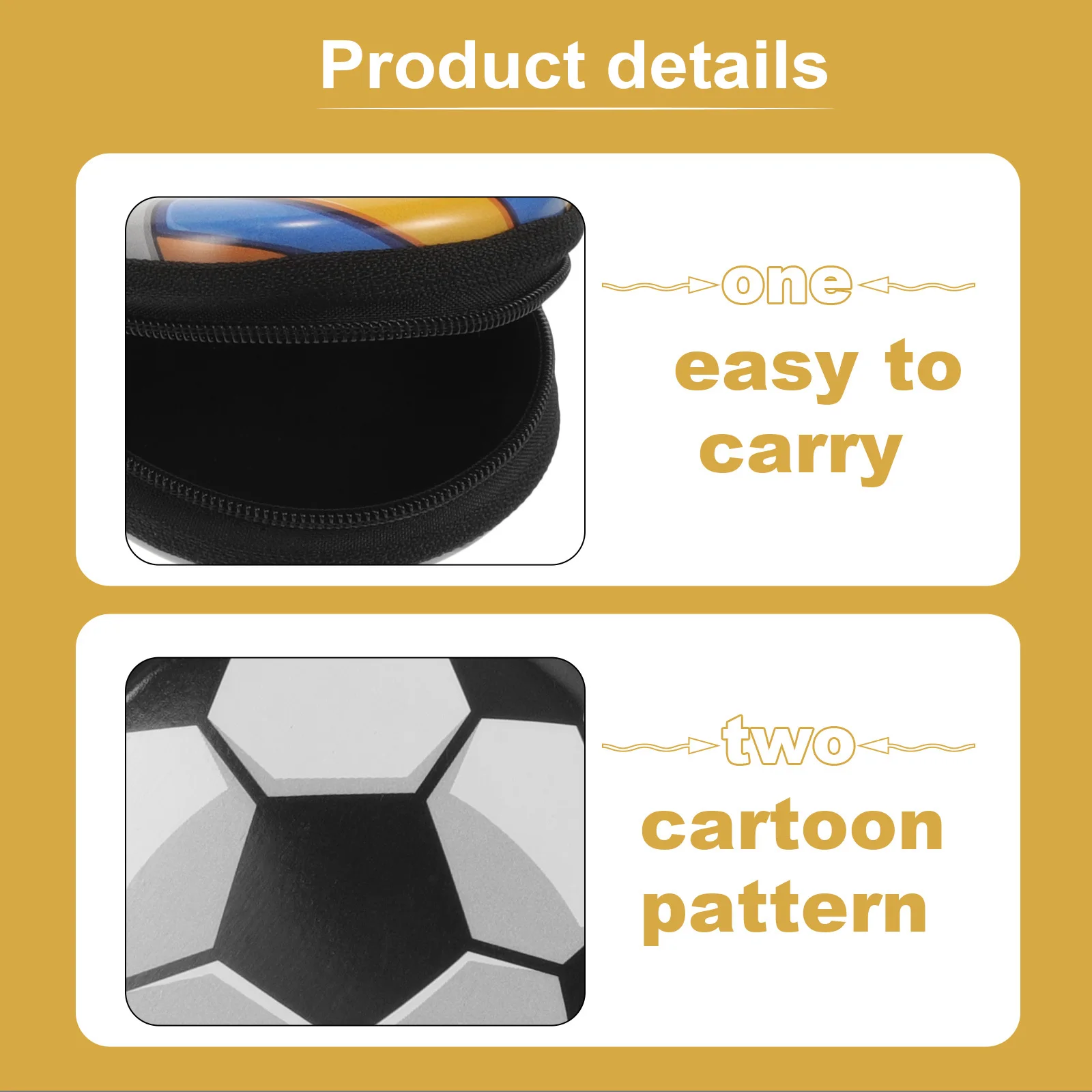 

3Pcs Ball Shaped Tinplate Coin Pouch Funny Pattern Portable Wallet for Keys and Coins Ball Shaped Coin Purse Change Bag