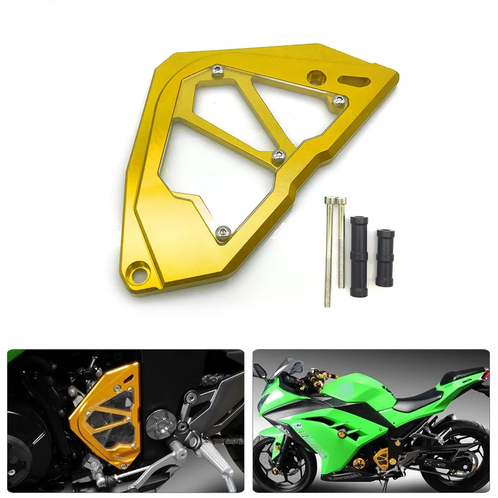 For Kawasaki Ninja250 Ninja300 Z250 Z300 2013-2017 Front Sprocket Chain Guard Cover Left Side Engine Cover