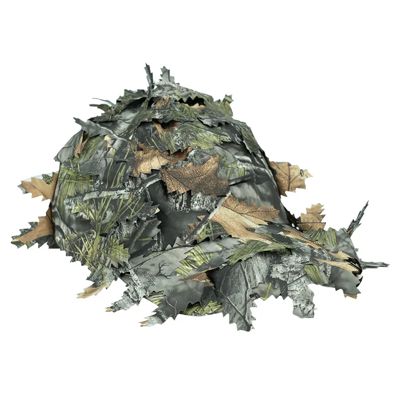 

1PC Camouflage Hat Leaf Bionic Camo Hunting Outdoor Baseball Cap for Bird Watching Field Photography CS Game