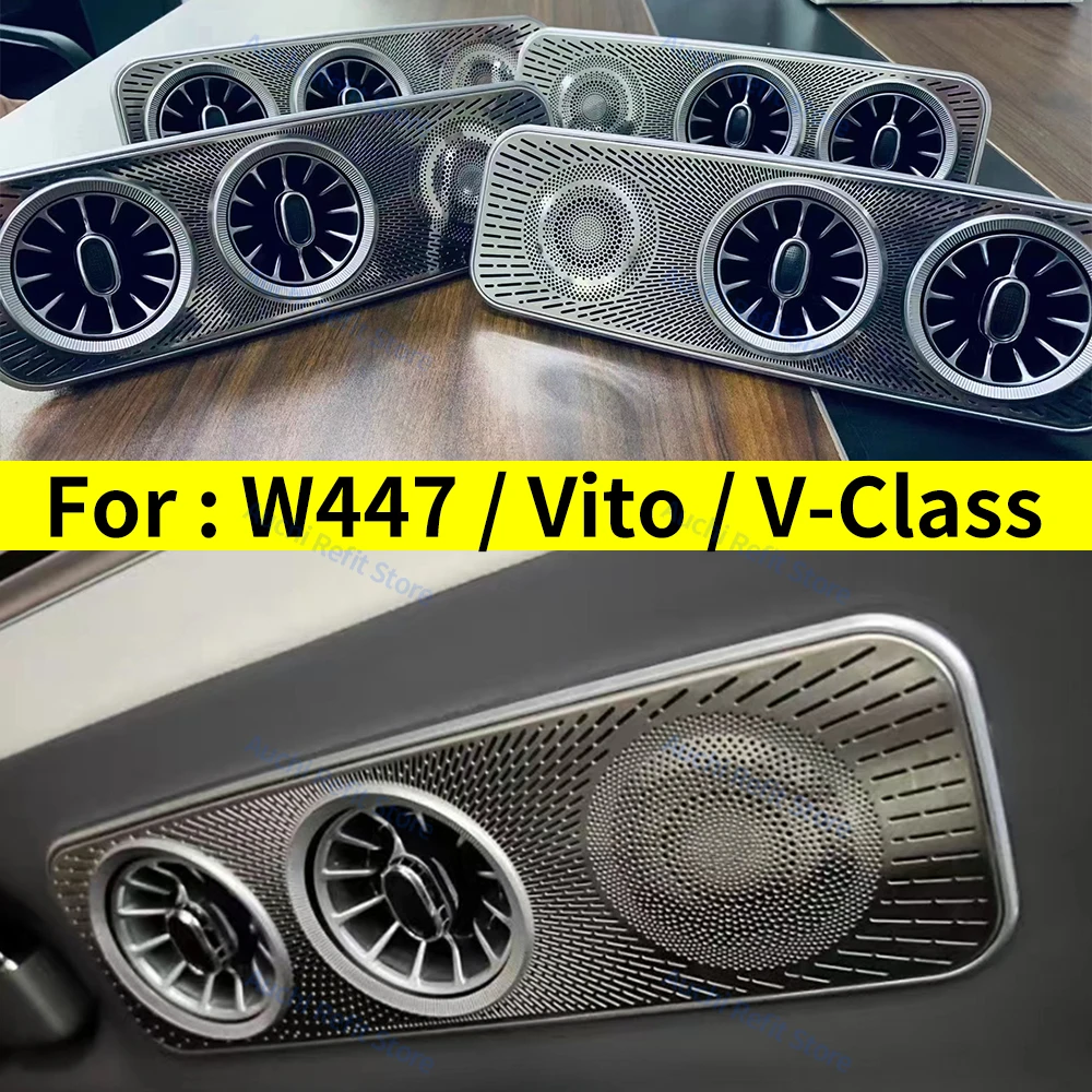 3/64 Kleuren Led-Ventilatie Omgevingslicht Voor Mercedes Benz V-Klasse W447 V260 Turbine Luchtuitlaat Mondstuk Decoratieve Lamp Refit Accessoire - afbeelding 1