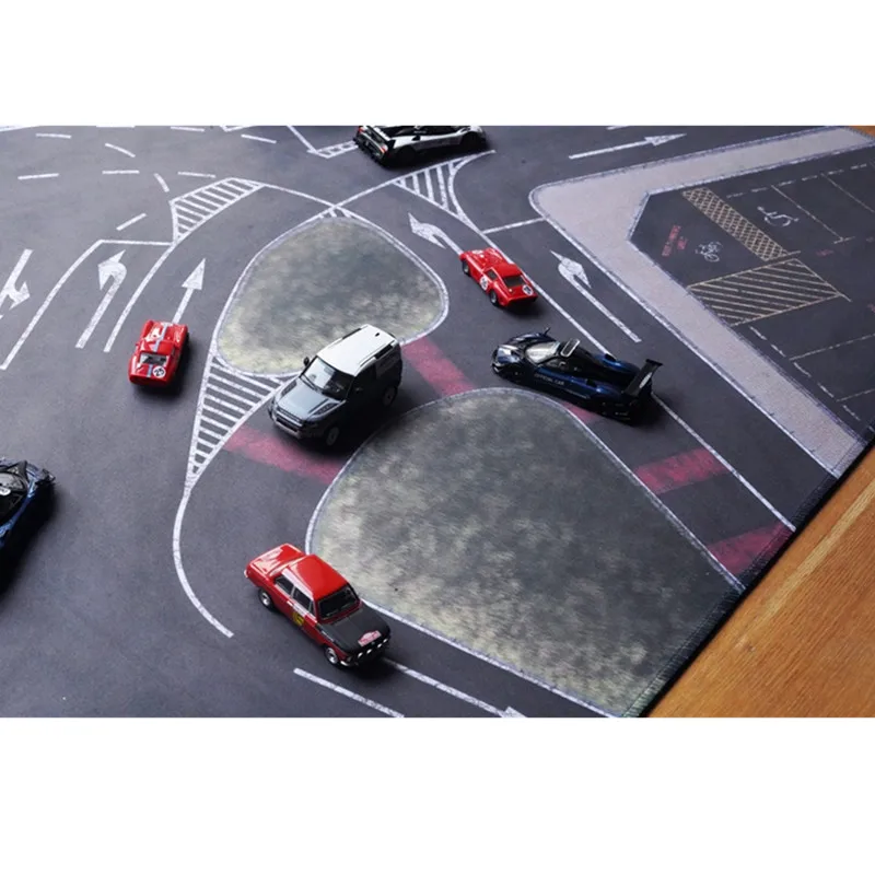 1:64 Scale 90 X50 cm Scene Mat Large Parking Lot For Diecast Car Model Vehicle Scene Display Toy Mouse Pad Scene Show Display