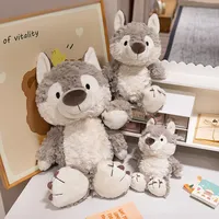 Cute Cartoon Wolf Gorilla Black King Kong Doll Boy Birthday Children's Day Gift Plush Toys Plushie Stuffed Toys Best Gifts