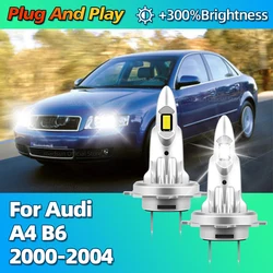 2Pcs 6000K H7 LED Bulbs CSP Chip High Power 180W Car Headlight Wireless 360 degree For Audi A4 B6 2000 2001 2002 2003 2004