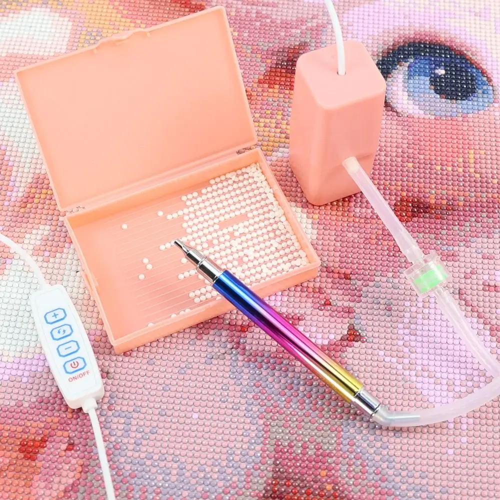 DIY Craft Vacuum Diamond Painting Pen Kits Long-lasting and Stable USB Cable Electric Diamond Suction Tool with Storage Bag view 2