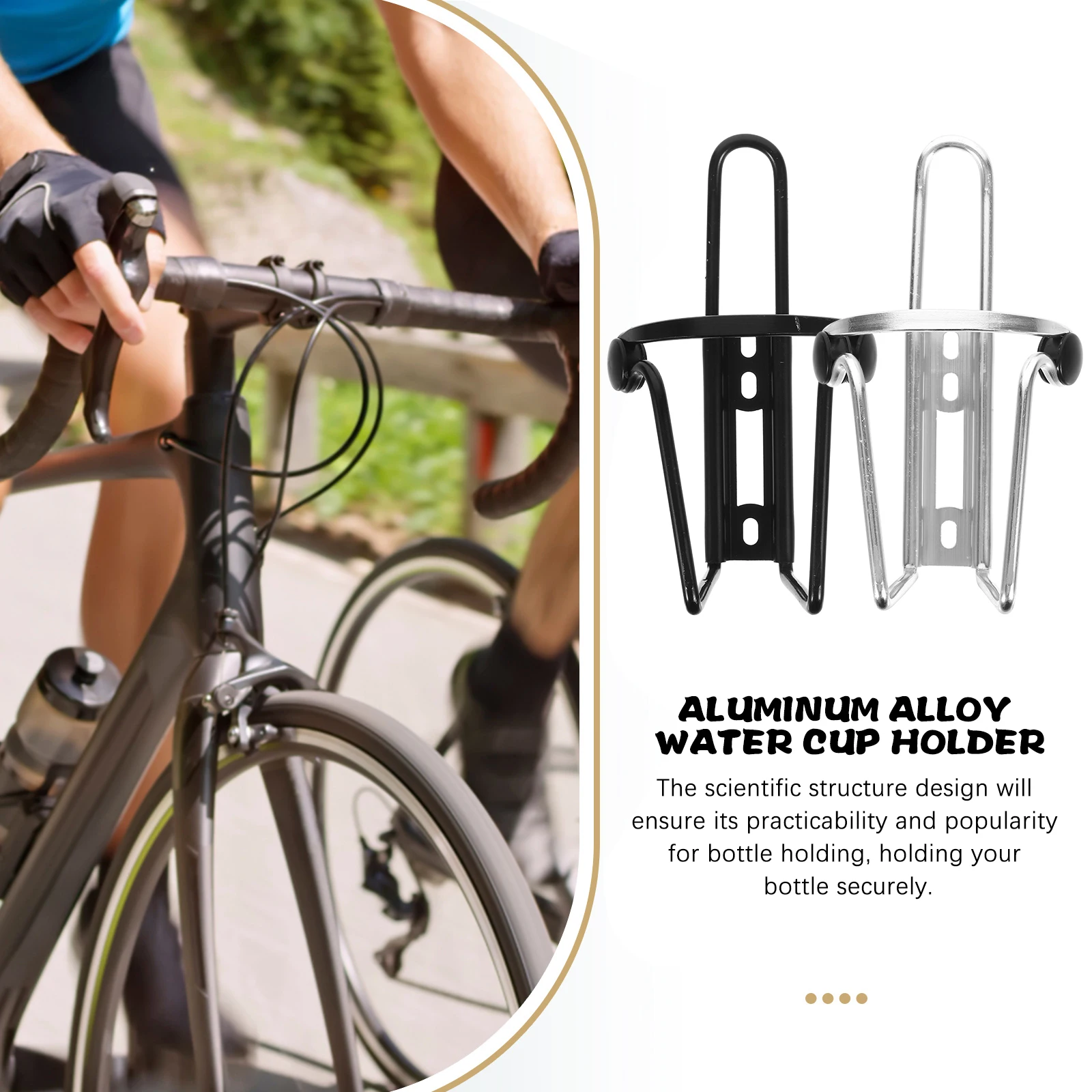 

2 PCS Cages Bike Storage Rack Bottle Holder for Water Shelf Metal