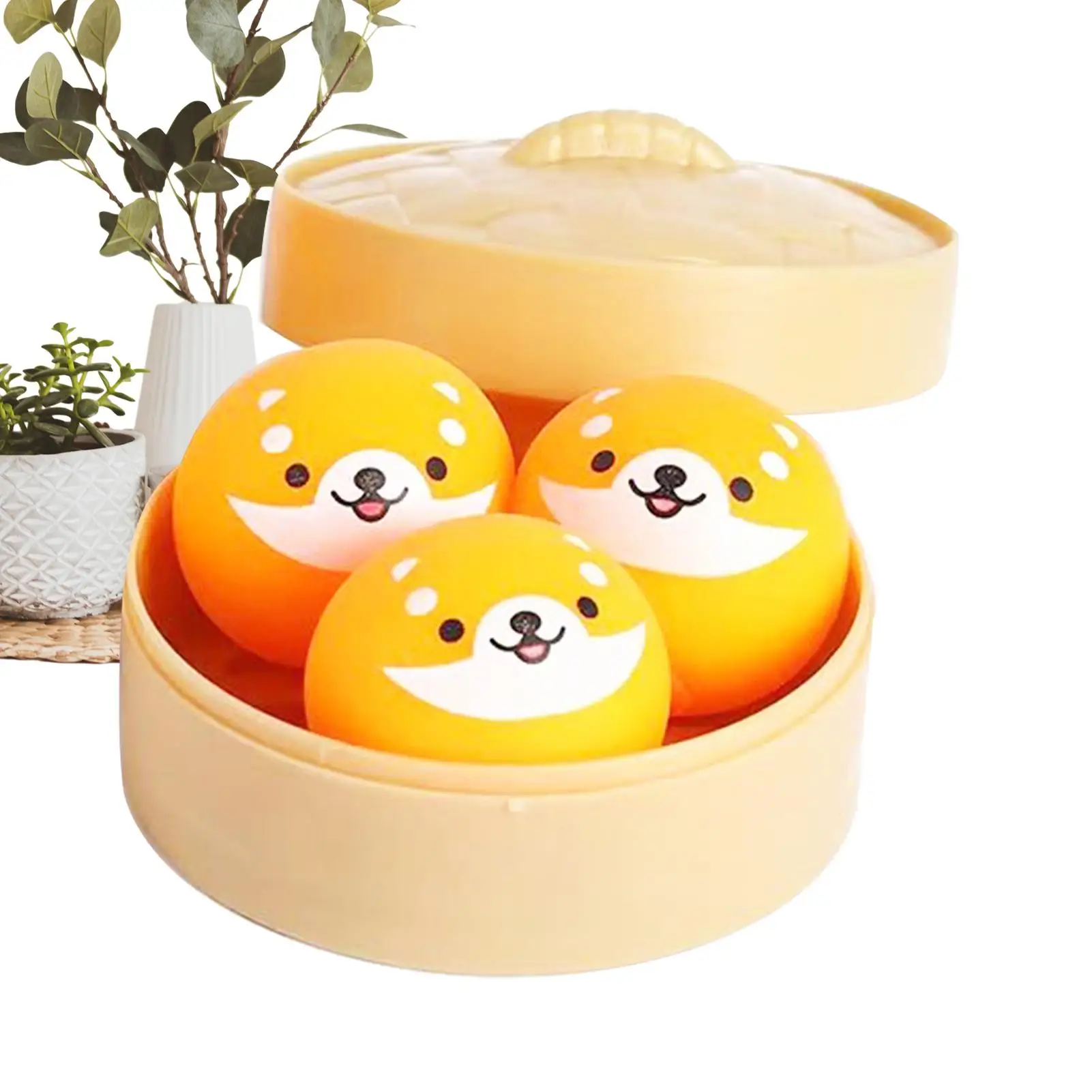 

Набор из 3-х сенсорных игрушек-антистресс: забавные медленно восстанавливающие форму шарики-пельмени для снятия стресса, для мальчиков, девочек, детей, взрослых, студентов, для дома