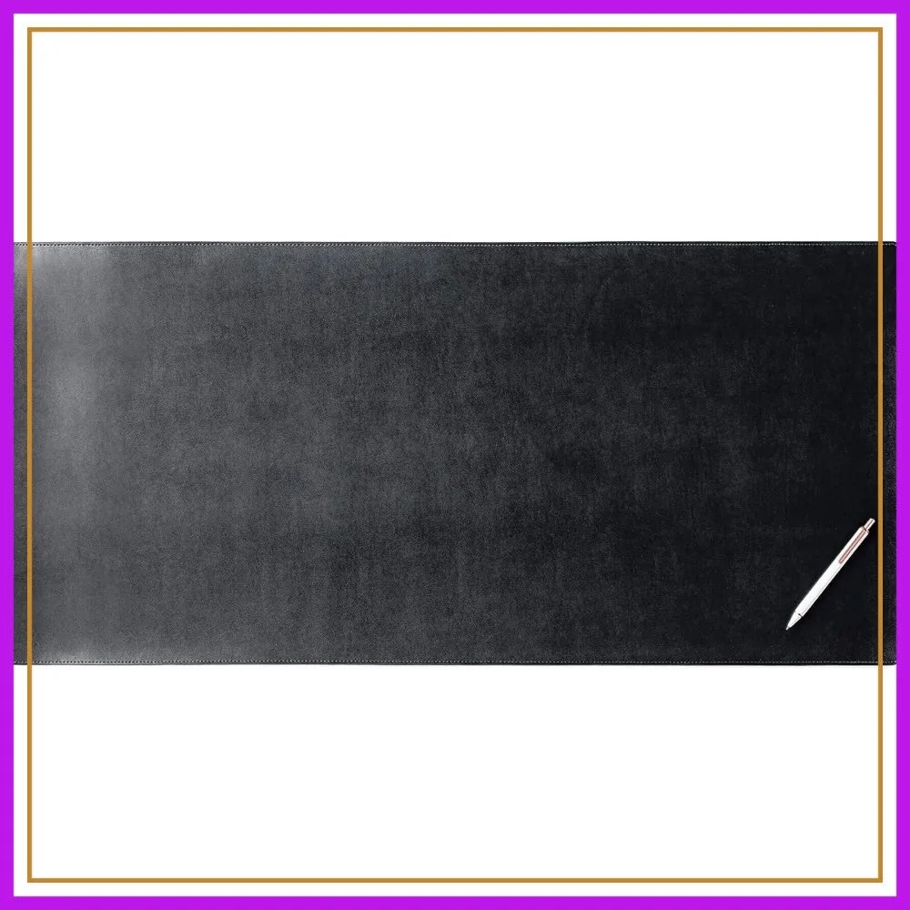 

Rollable Leather Desk Mat - 36x17 Inch Executive Blotter for Writing, Desk Surface Protector