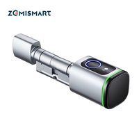 Tuya BLE Smart Fingerprint Door Lock Cylinder DIY Electronic Lock Core APP Remote Control Key